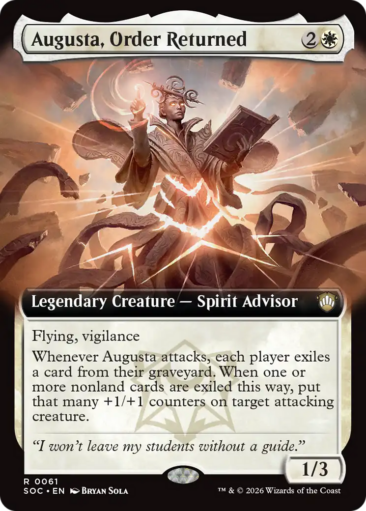 Augusta, Order Returned (Extended Art) [Secrets of Strixhaven Commander] | Exor Games Dartmouth