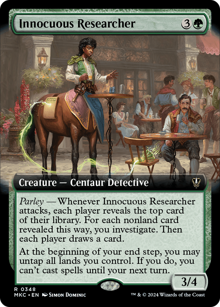 Innocuous Researcher (Extended Art) [Murders at Karlov Manor Commander] | Exor Games Dartmouth