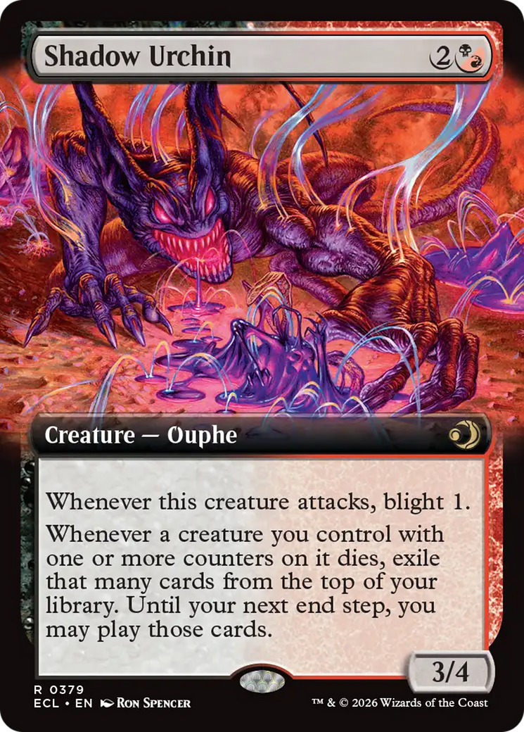 Shadow Urchin (Extended Art) [Lorwyn Eclipsed] | Exor Games Dartmouth
