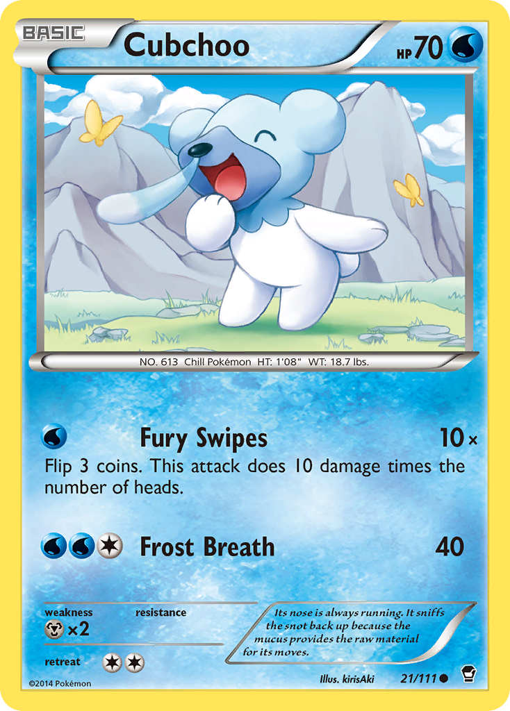 Cubchoo (21/111) [XY: Furious Fists] | Exor Games Dartmouth