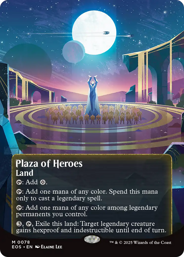 Plaza of Heroes (0078) (Borderless) [Edge of Eternities: Stellar Sights] | Exor Games Dartmouth