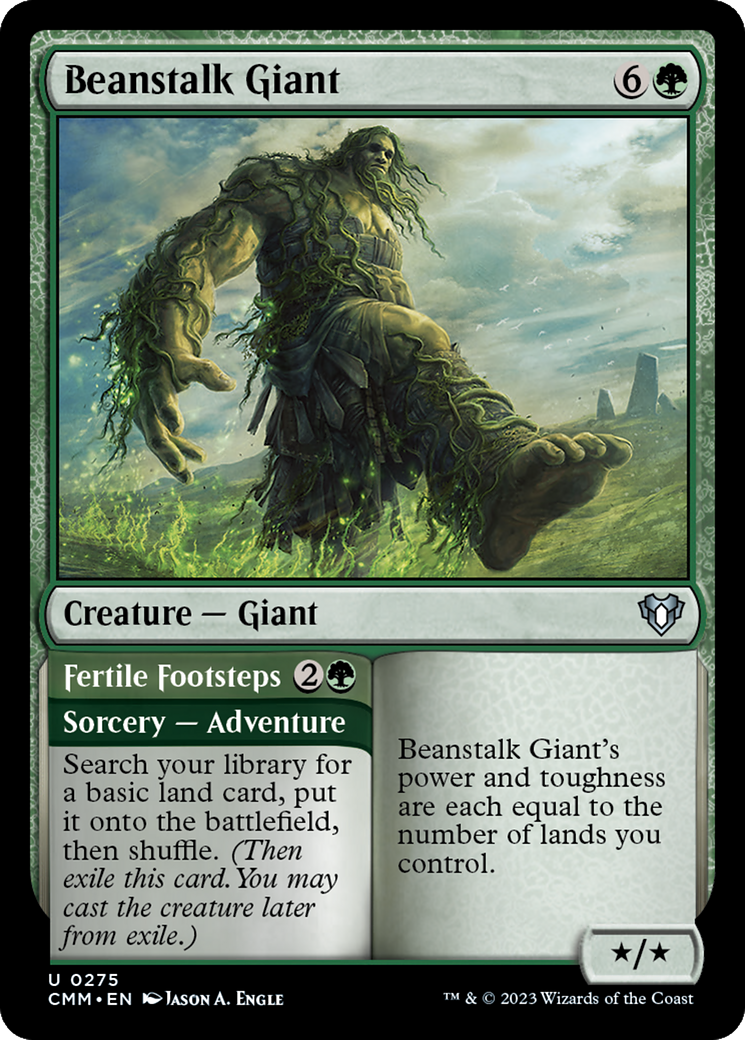 Beanstalk Giant // Fertile Footsteps [Commander Masters] | Exor Games Dartmouth