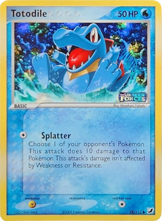 Totodile (78/115) (Stamped) [EX: Unseen Forces] | Exor Games Dartmouth