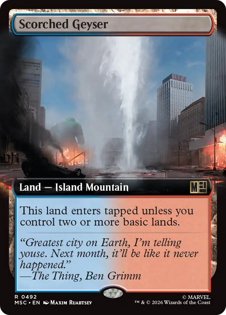 Scorched Geyser (Extended Art) [Marvel Super Heroes Commander] | Exor Games Dartmouth