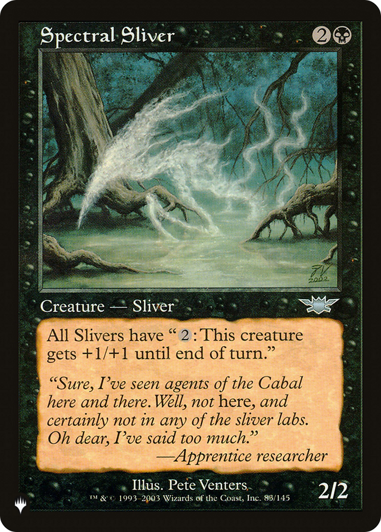 Spectral Sliver [The List Reprints] | Exor Games Dartmouth