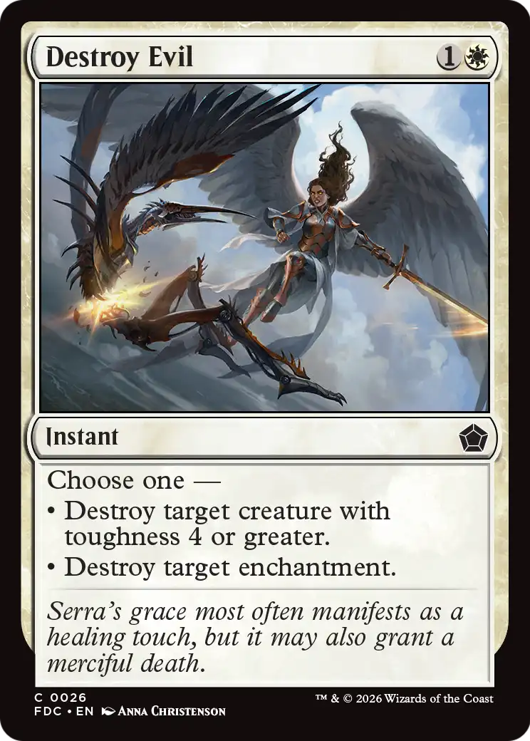Destroy Evil [Foundations Commander] | Exor Games Dartmouth