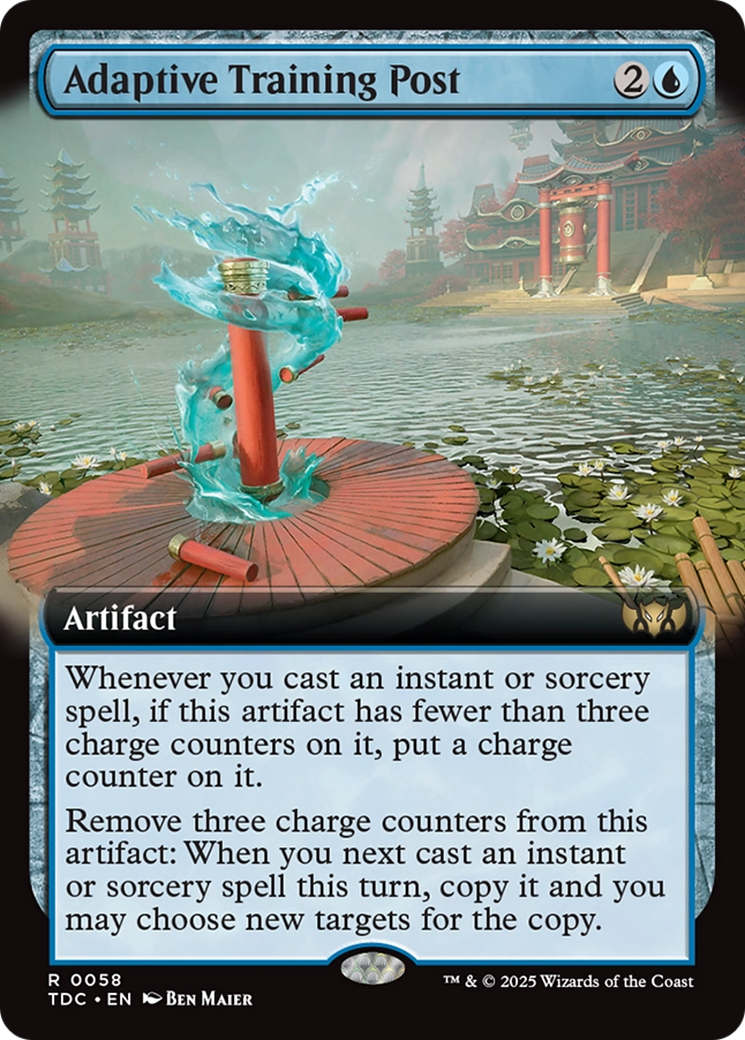 Adaptive Training Post (Extended Art) [Tarkir: Dragonstorm Commander] | Exor Games Dartmouth