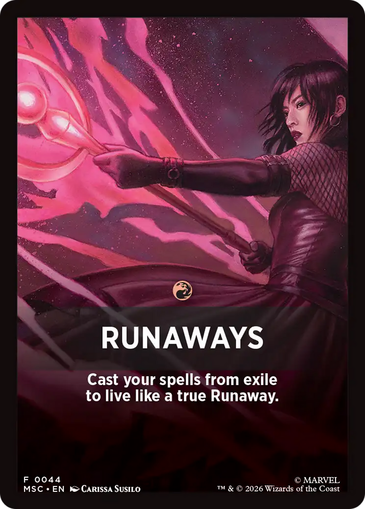 Runaways Theme Card [Marvel Super Heroes Commander] | Exor Games Dartmouth