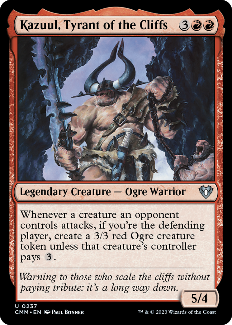 Kazuul, Tyrant of the Cliffs [Commander Masters] | Exor Games Dartmouth