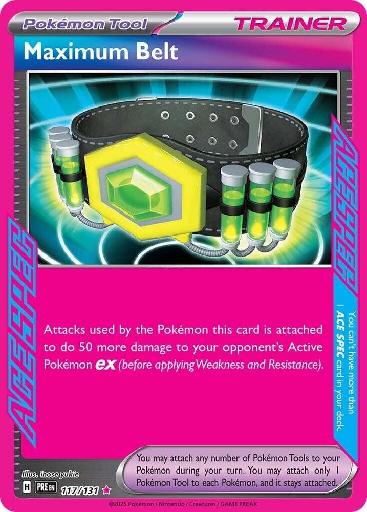 Maximum Belt (117/131) [Scarlet & Violet: Prismatic Evolutions] | Exor Games Dartmouth