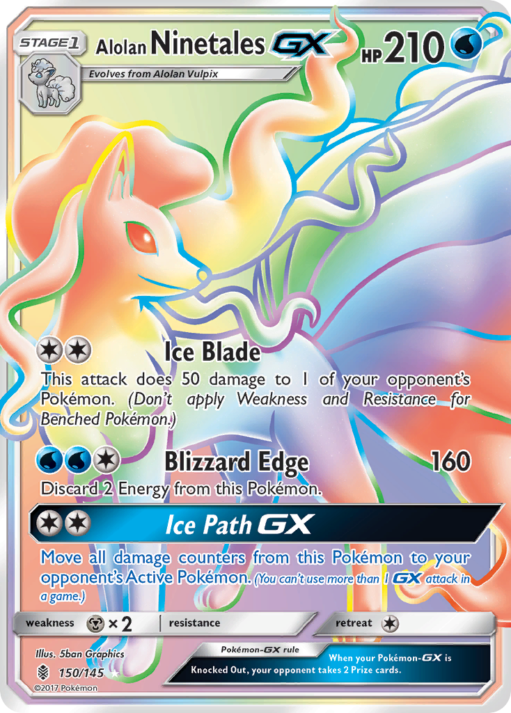 Alolan Ninetales GX (150/145) [Sun & Moon: Guardians Rising] | Exor Games Dartmouth