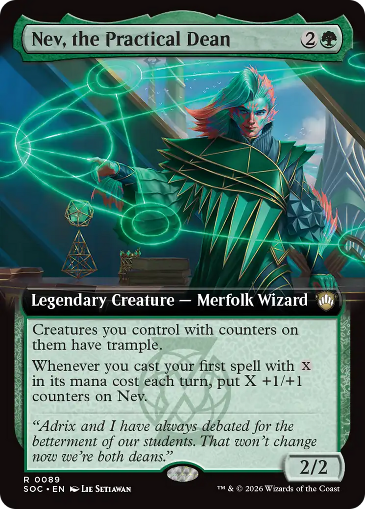 Nev, the Practical Dean (Extended Art) [Secrets of Strixhaven Commander] | Exor Games Dartmouth