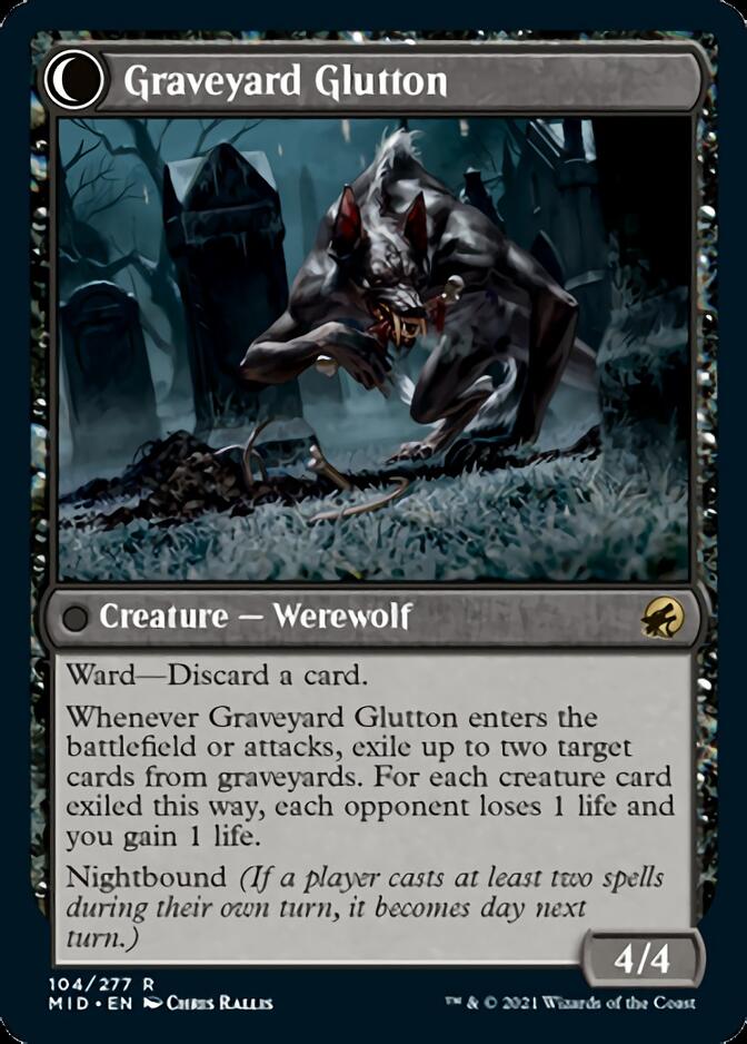 Graveyard Trespasser // Graveyard Glutton [Innistrad: Midnight Hunt] | Exor Games Dartmouth