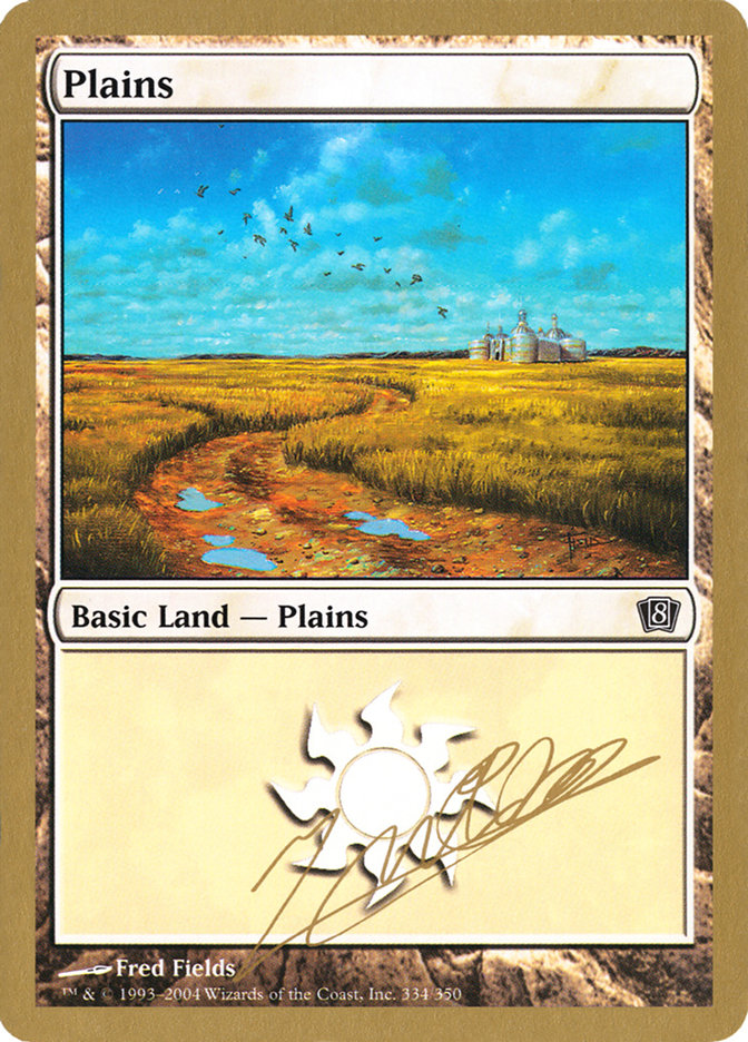 Plains (jn334) (Julien Nuijten) [World Championship Decks 2004] | Exor Games Dartmouth