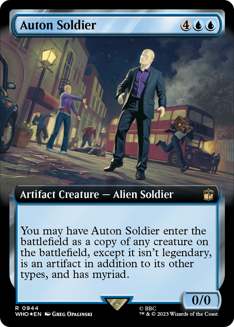 Auton Soldier (Extended Art) (Surge Foil) [Doctor Who] | Exor Games Dartmouth