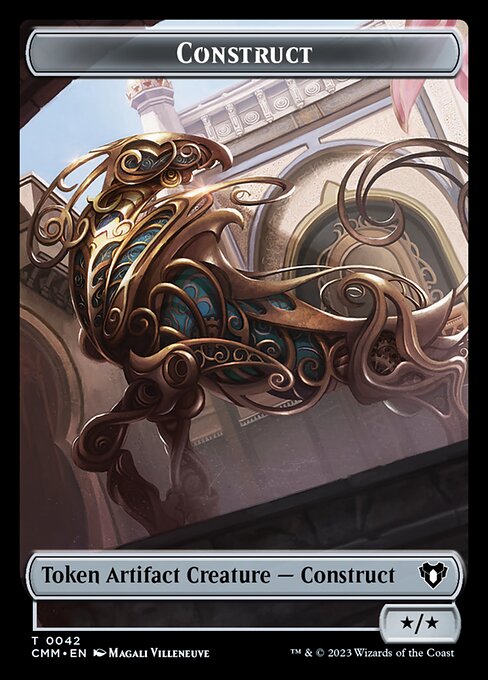 Elemental (0026) // Construct (0042) Double-Sided Token [Commander Masters Tokens] | Exor Games Dartmouth