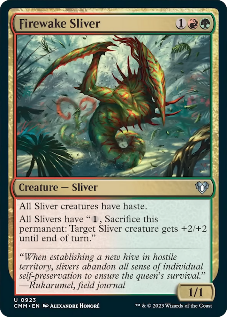 Firewake Sliver [Commander Masters] | Exor Games Dartmouth