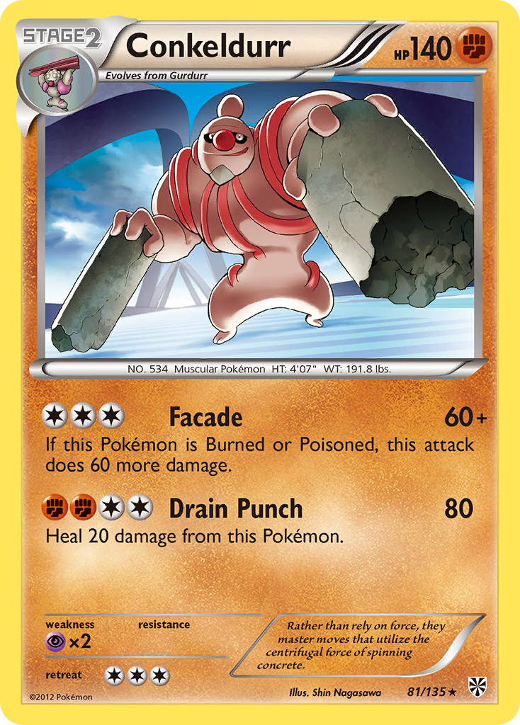 Conkeldurr (81/135) [Black & White: Plasma Storm] | Exor Games Dartmouth