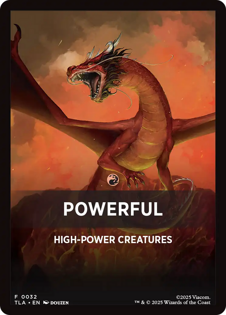 Powerful Theme Card [Avatar: The Last Airbender Tokens] | Exor Games Dartmouth