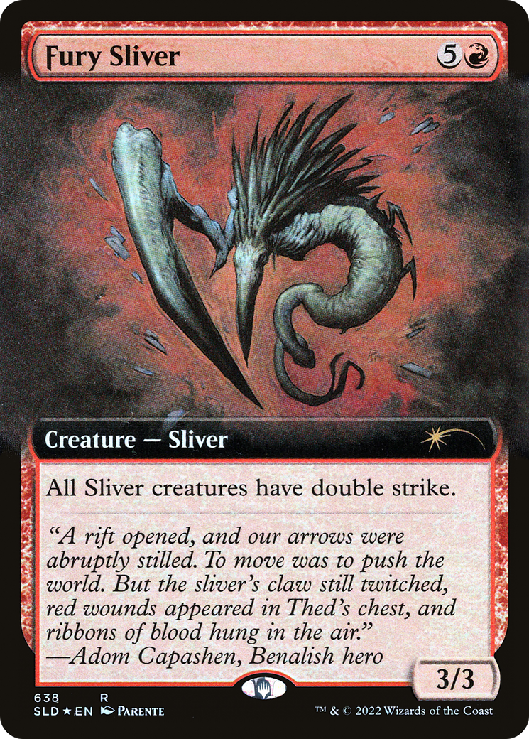 Fury Sliver (Extended Art) [Secret Lair Drop Promos] | Exor Games Dartmouth