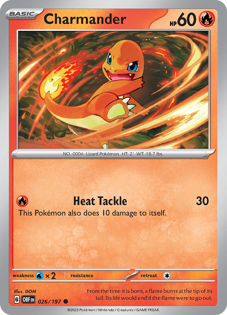 Charmander (026/197) [Scarlet & Violet: Obsidian Flames] | Exor Games Dartmouth