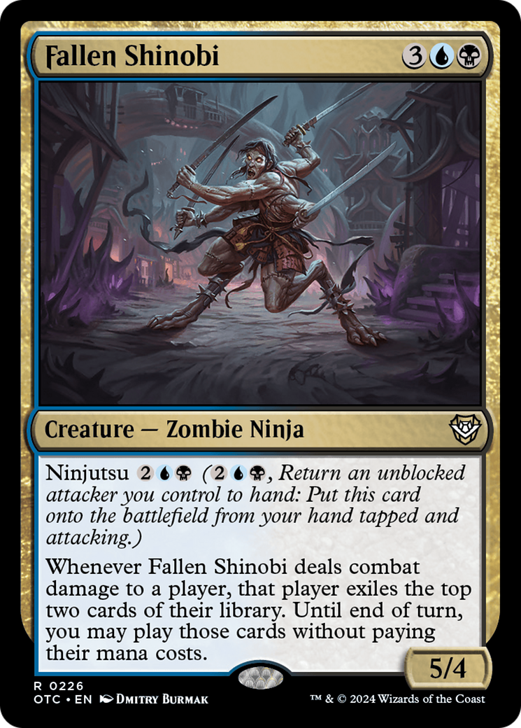 Fallen Shinobi [Outlaws of Thunder Junction Commander] | Exor Games Dartmouth