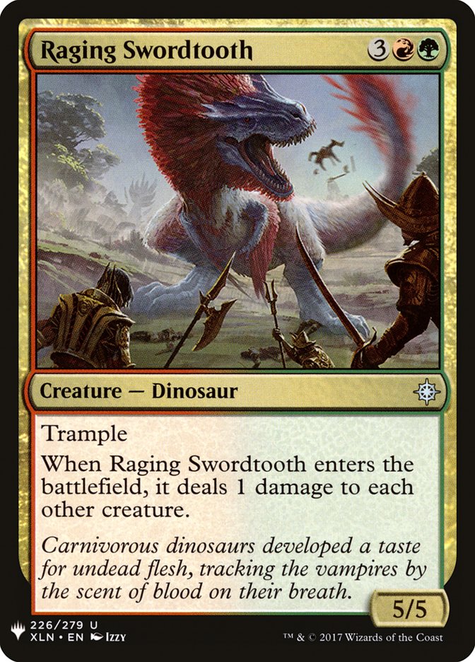 Raging Swordtooth [Mystery Booster] | Exor Games Dartmouth