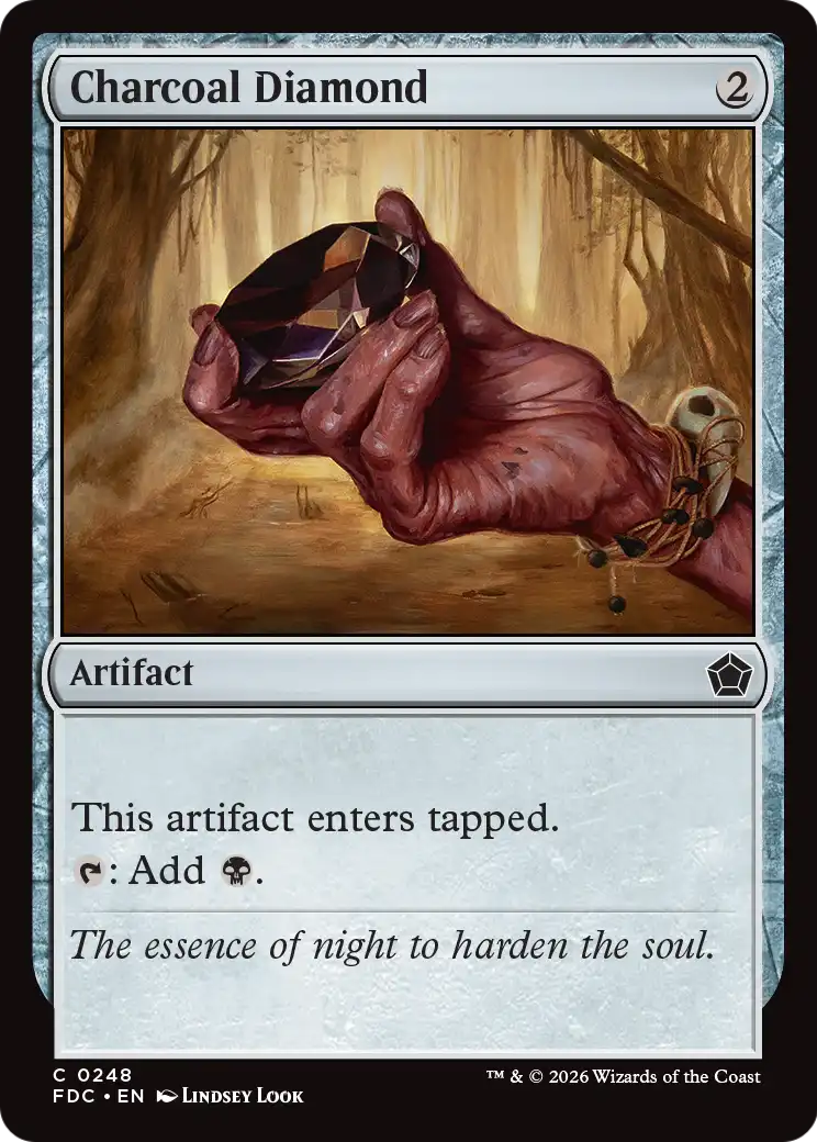 Charcoal Diamond [Foundations Commander] | Exor Games Dartmouth