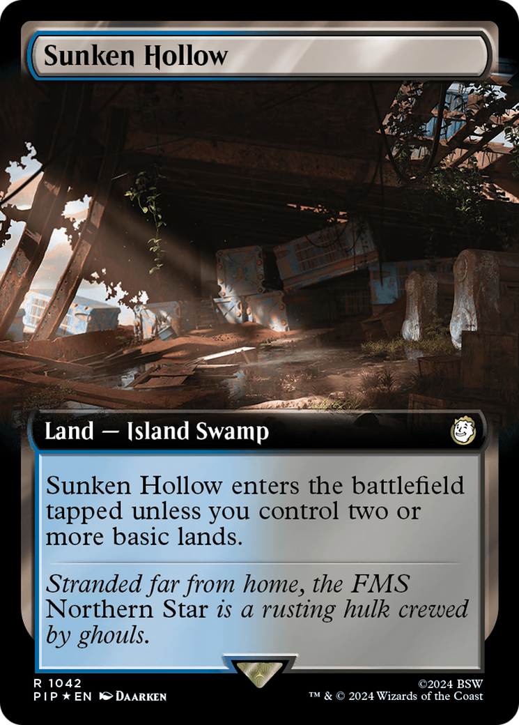 Sunken Hollow (Extended Art) (Surge Foil) [Fallout] | Exor Games Dartmouth