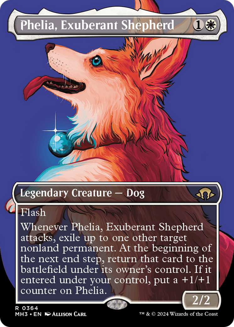 Phelia, Exuberant Shepherd (Borderless) [Modern Horizons 3] | Exor Games Dartmouth