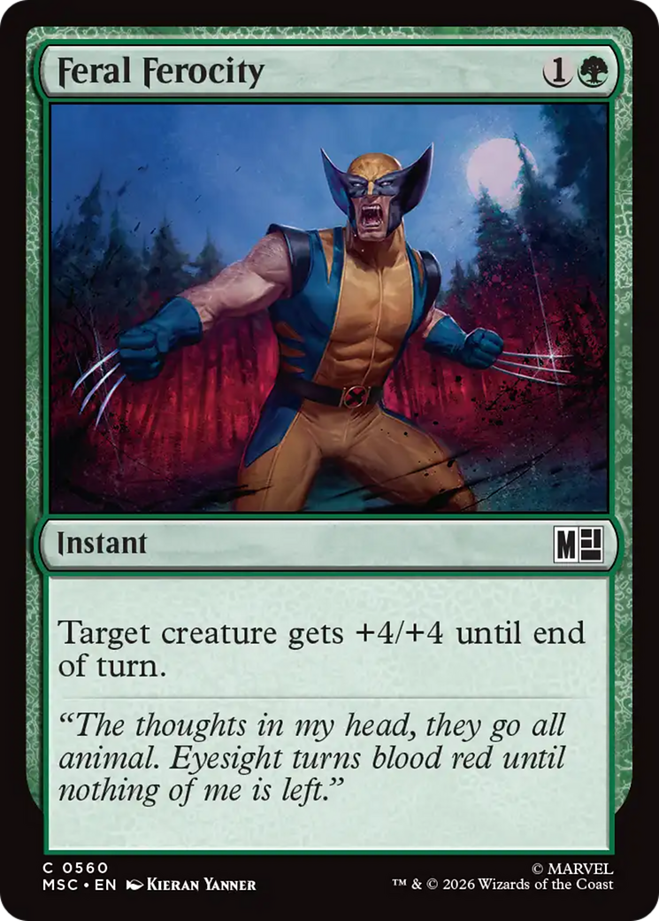 Feral Ferocity [Marvel Super Heroes Commander] | Exor Games Dartmouth