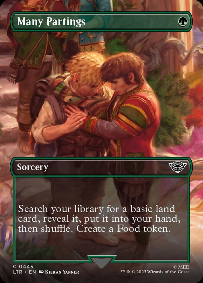 Many Partings (Borderless Alternate Art) [The Lord of the Rings: Tales of Middle-Earth] | Exor Games Dartmouth