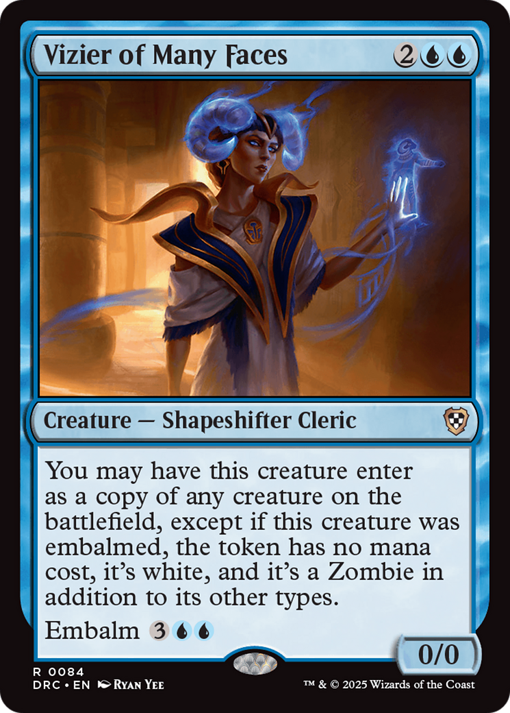 Vizier of Many Faces [Aetherdrift Commander] | Exor Games Dartmouth