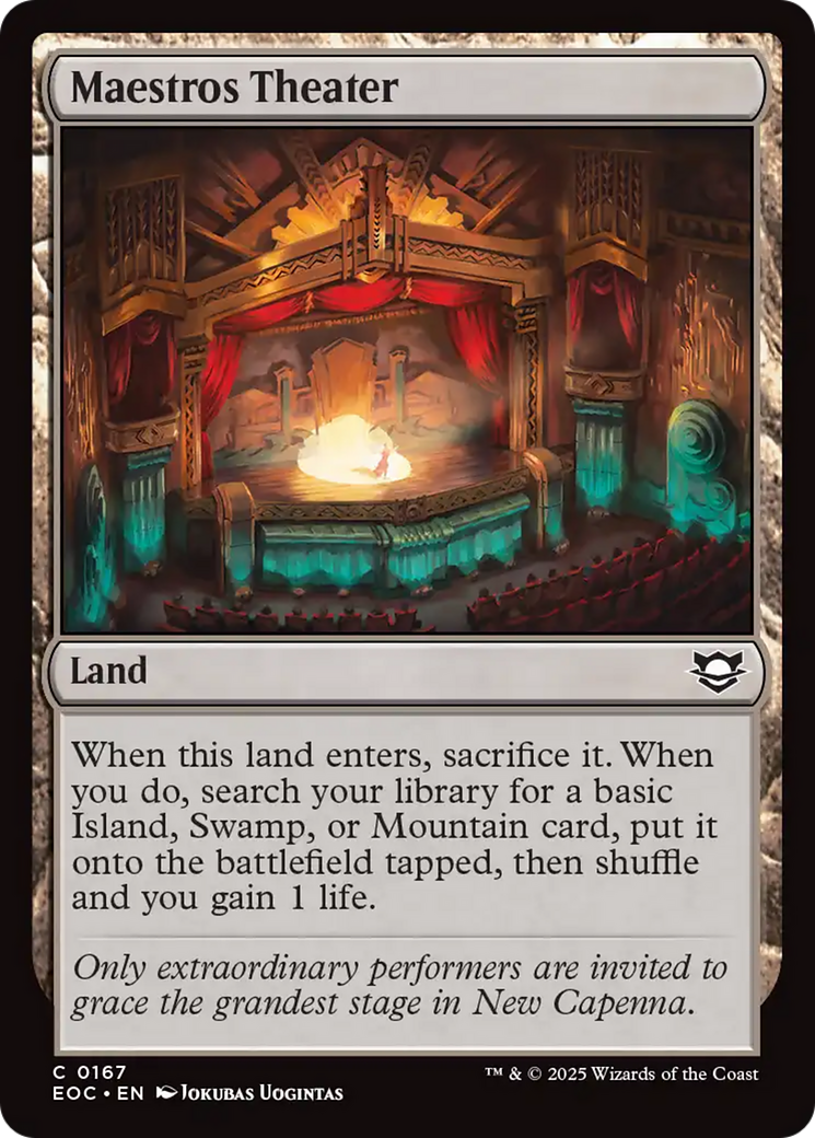 Maestros Theater [Edge of Eternities Commander] | Exor Games Dartmouth