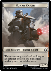 Treasure (0018) // Human Knight Double-Sided Token [Fallout Tokens] | Exor Games Dartmouth