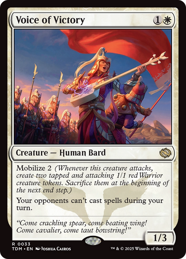 Voice of Victory [Tarkir: Dragonstorm] | Exor Games Dartmouth
