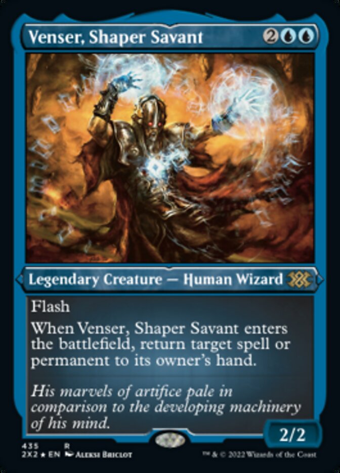 Venser, Shaper Savant (Foil Etched) [Double Masters 2022] | Exor Games Dartmouth