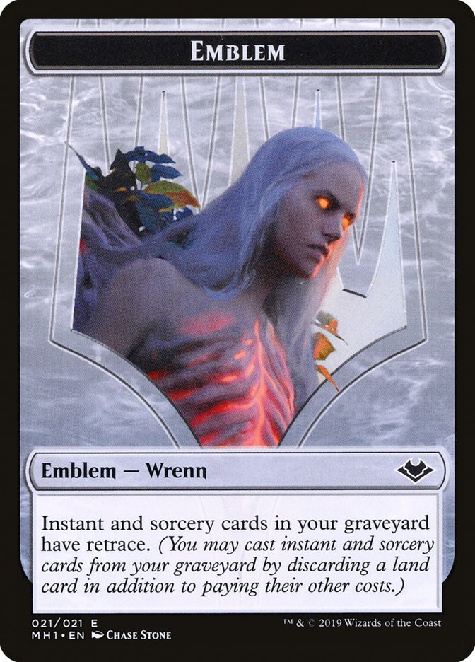 Zombie (007) // Wrenn and Six Emblem (021) Double-Sided Token [Modern Horizons Tokens] | Exor Games Dartmouth