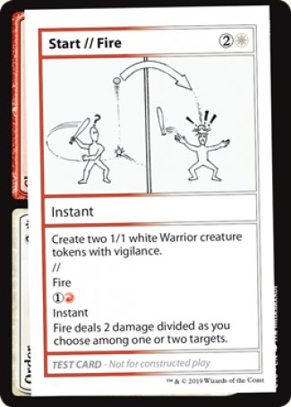 Start // Fire (2021 Edition) [Mystery Booster Playtest Cards] | Exor Games Dartmouth
