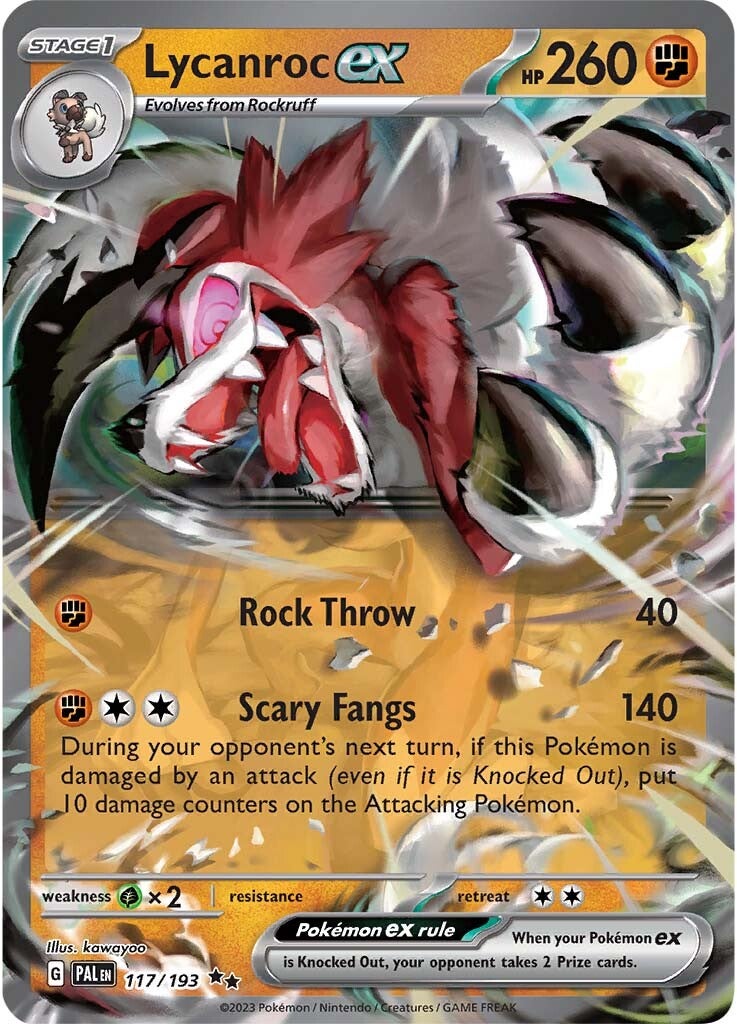 Lycanroc ex (117/193) [Scarlet & Violet: Paldea Evolved] | Exor Games Dartmouth