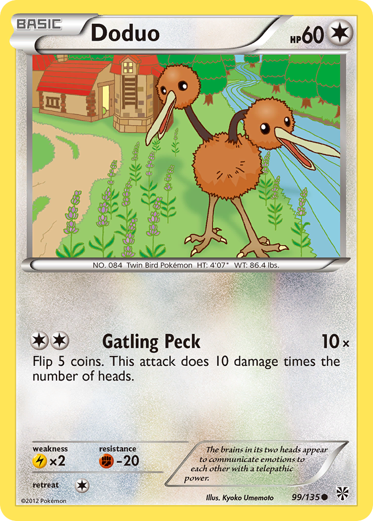 Doduo (99/135) [Black & White: Plasma Storm] | Exor Games Dartmouth