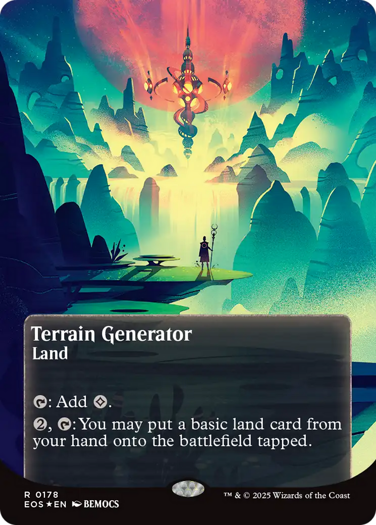 Terrain Generator (0178) (Borderless) (Galaxy Foil) [Edge of Eternities: Stellar Sights] | Exor Games Dartmouth