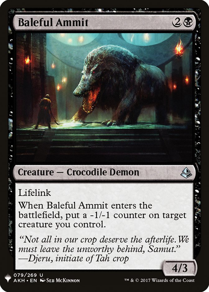 Baleful Ammit [Mystery Booster] | Exor Games Dartmouth