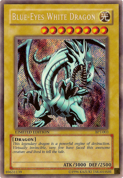 Blue-Eyes White Dragon [BPT-003] Secret Rare | Exor Games Dartmouth