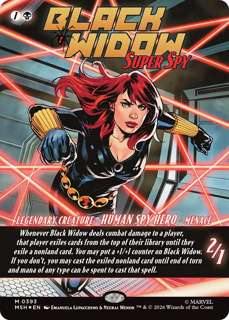 Black Widow, Super Spy (Borderless) (0393) [Marvel Super Heroes] | Exor Games Dartmouth