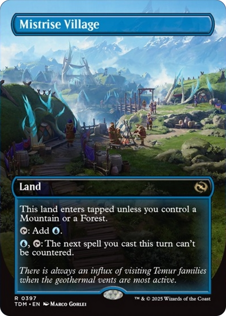 Mistrise Village (Borderless) [Tarkir: Dragonstorm] | Exor Games Dartmouth
