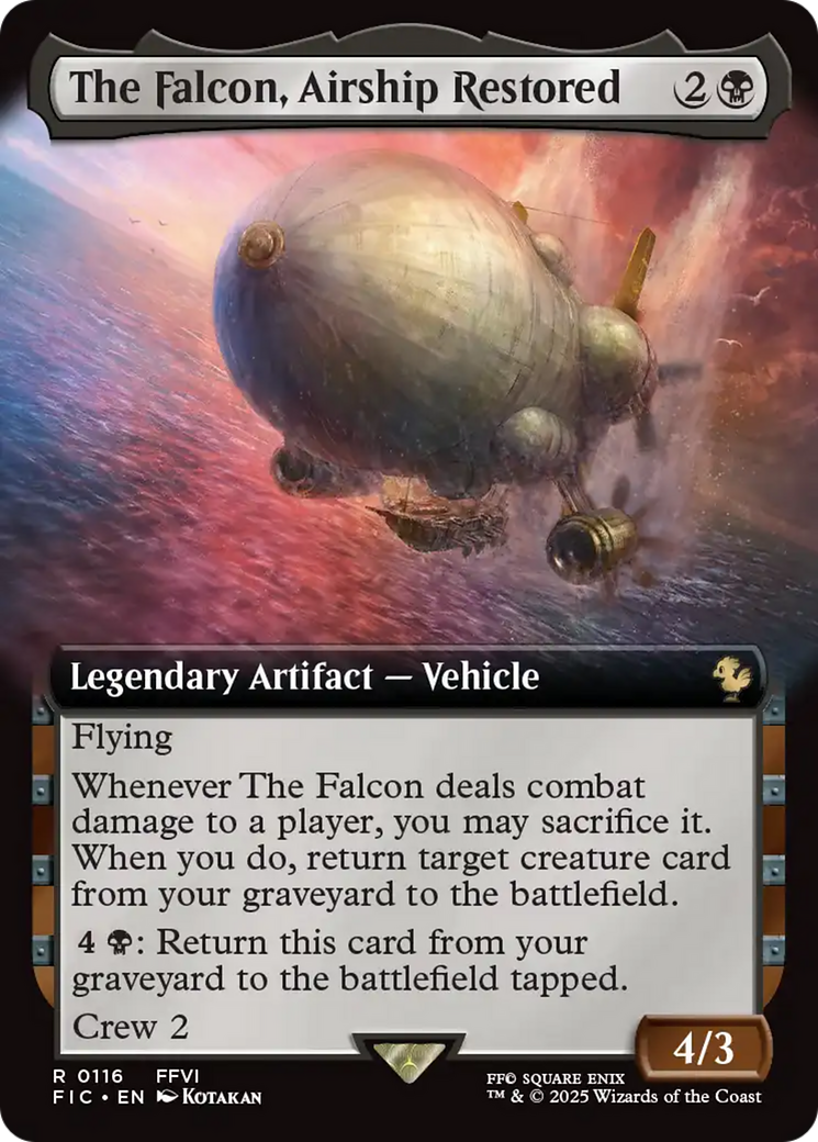 The Falcon, Airship Restored (Extended Art) [FINAL FANTASY Commander] | Exor Games Dartmouth