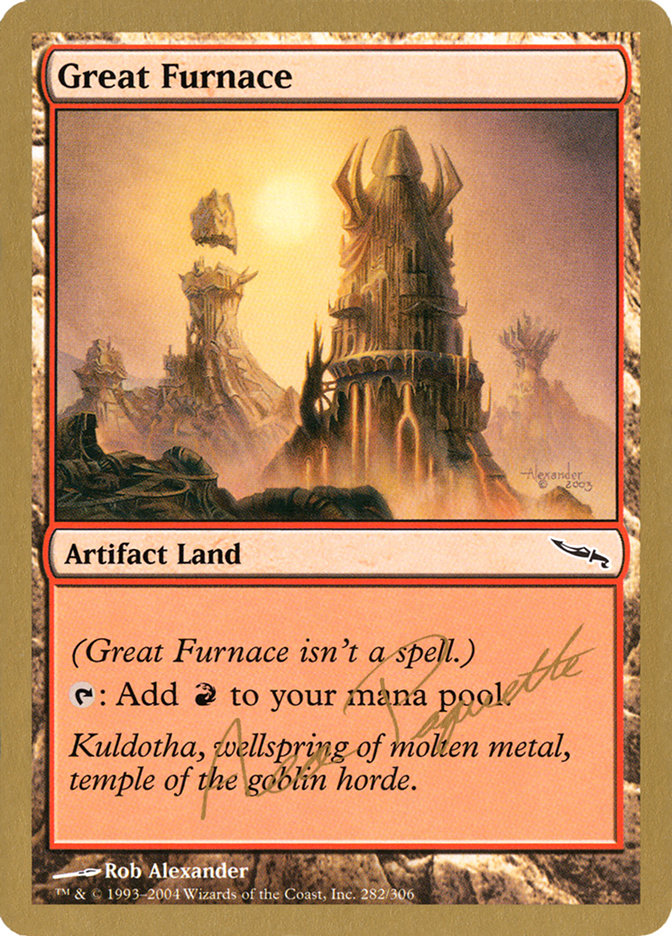 Great Furnace (Aeo Paquette) [World Championship Decks 2004] | Exor Games Dartmouth