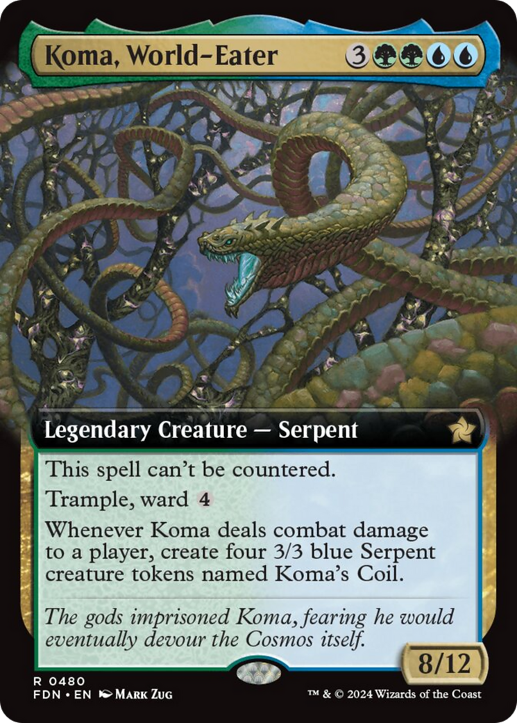 Koma, World-Eater (Extended Art) [Foundations] | Exor Games Dartmouth