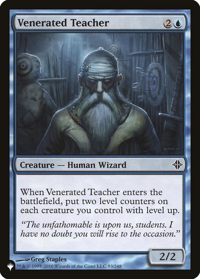 Venerated Teacher [The List] | Exor Games Dartmouth